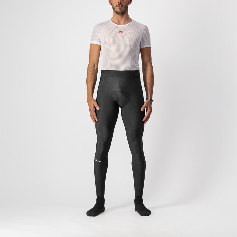 Castelli ENTRATA Men Leggings Black | 81HGMJKAX