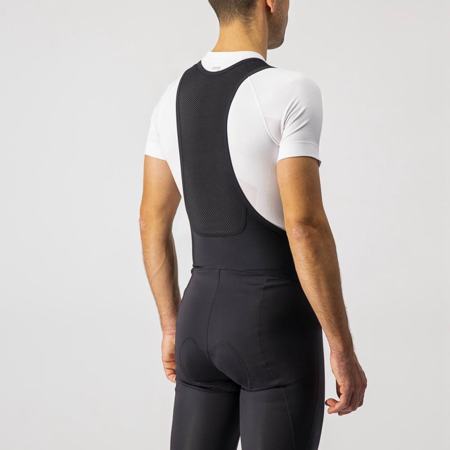 Castelli ENTRATA WIND Men Bib Tights Black | 12PATNFHD