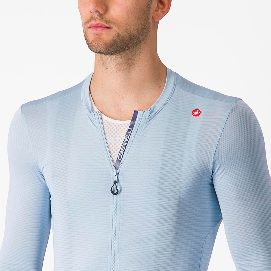 Castelli ESPRESSO LS Men Jersey Blue / Blue | 48VZCXHYG