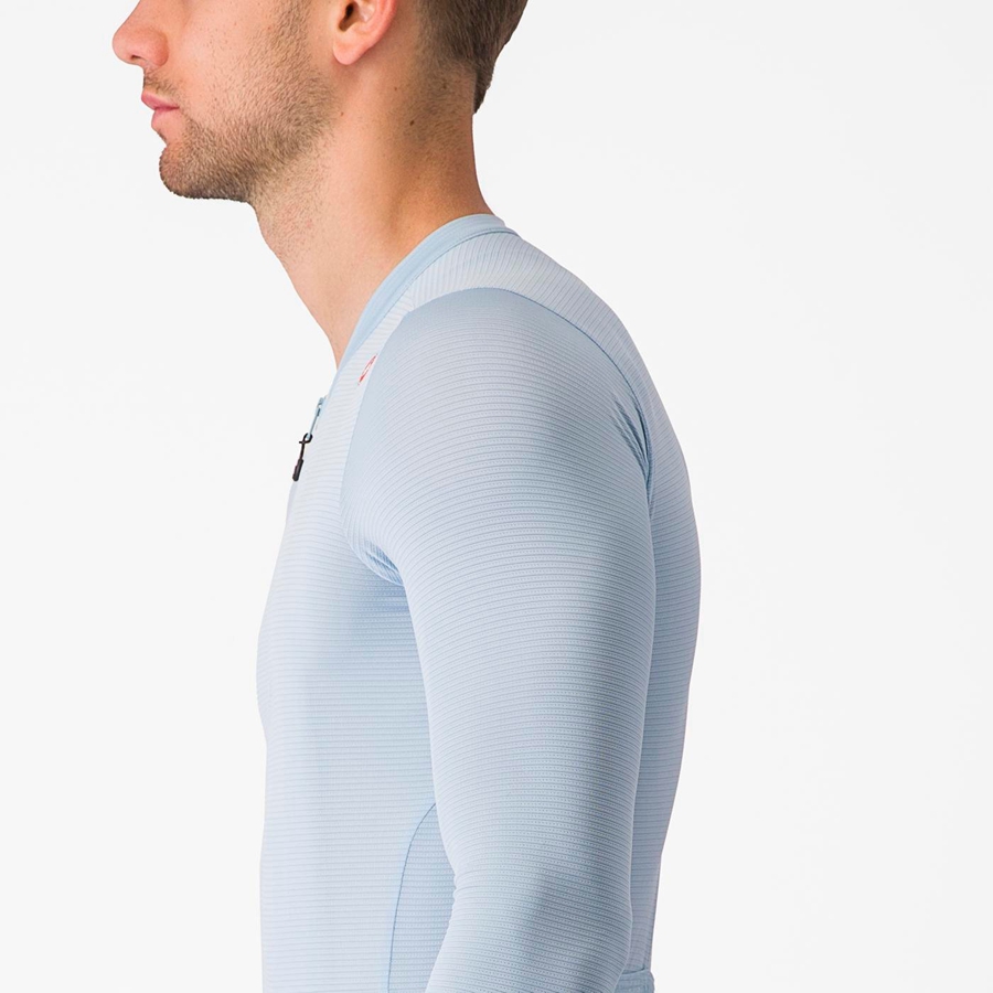 Castelli ESPRESSO LS Men Jersey Blue / Blue | 48VZCXHYG