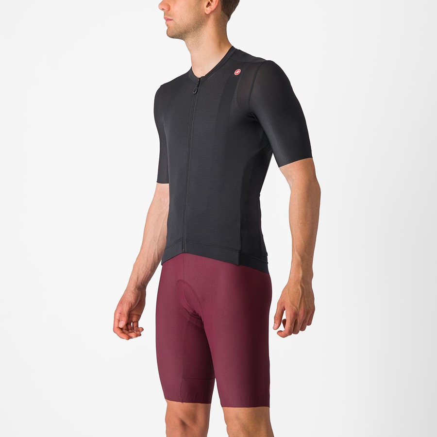 Castelli ESPRESSO Men Jersey Black / Dark Grey | 94VOZCESA