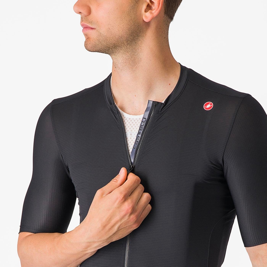 Castelli ESPRESSO Men Jersey Black / Dark Grey | 94VOZCESA