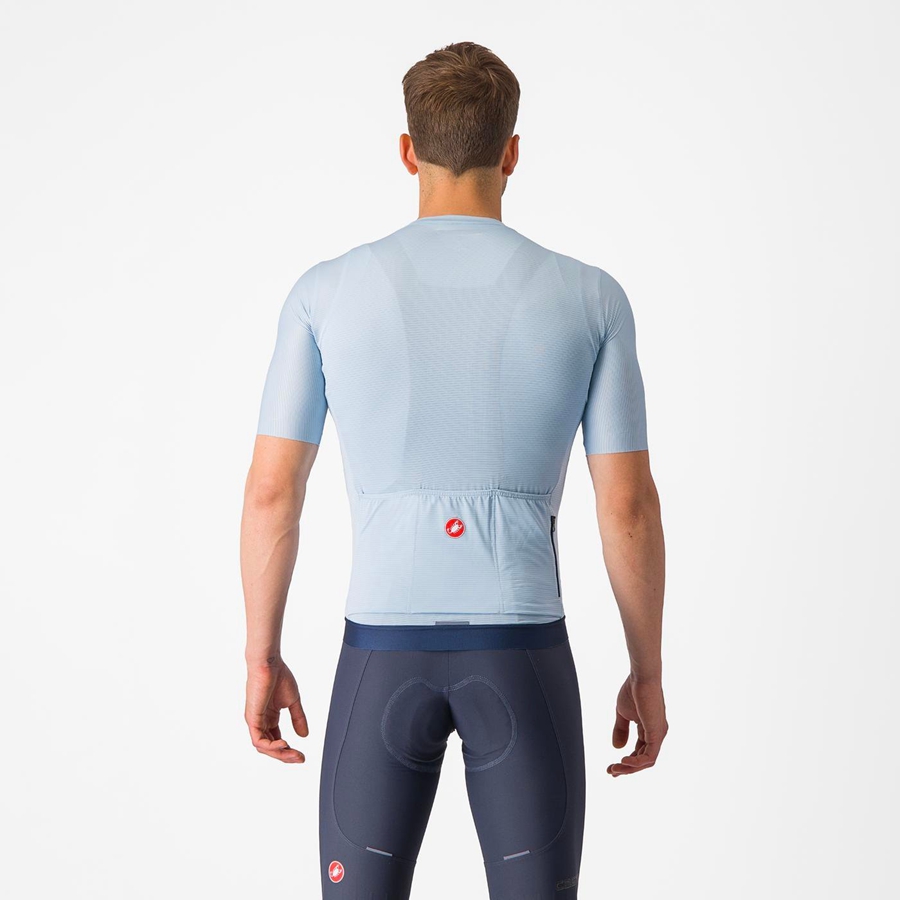 Castelli ESPRESSO Men Jersey Blue / Blue | 49GXIHUDC