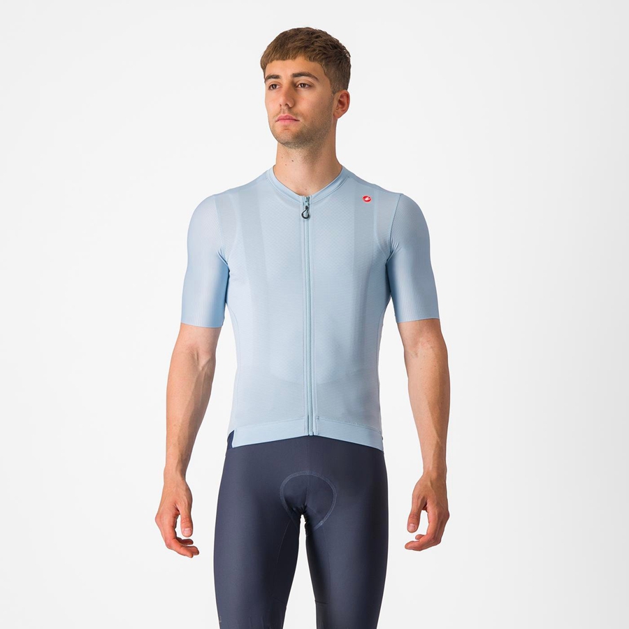 Castelli ESPRESSO Men Jersey Blue / Blue | 49GXIHUDC