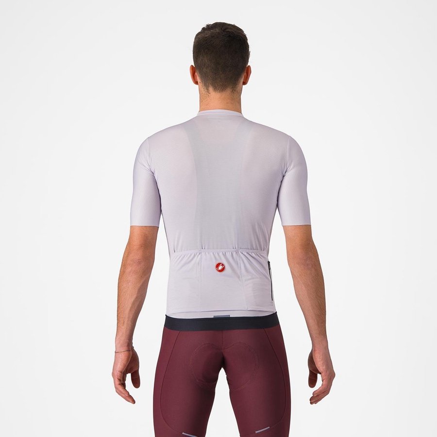 Castelli ESPRESSO Men Jersey Purple White / Dark Grey | 80UARXPTN