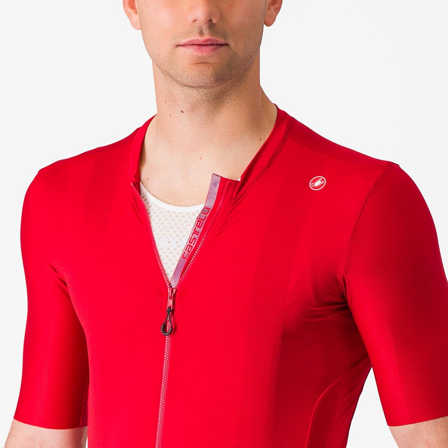 Castelli ESPRESSO Men Jersey Red / Deep Burgundy | 57BGZPIAT