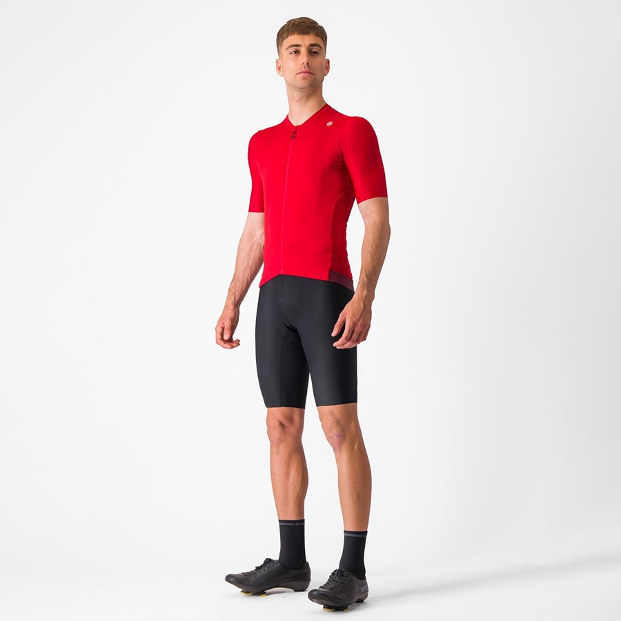 Castelli ESPRESSO Men Jersey Red / Deep Burgundy | 57BGZPIAT