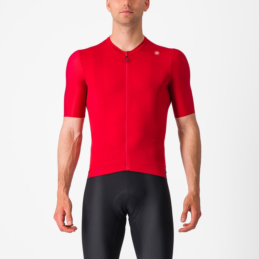 Castelli ESPRESSO Men Jersey Red / Deep Burgundy | 57BGZPIAT