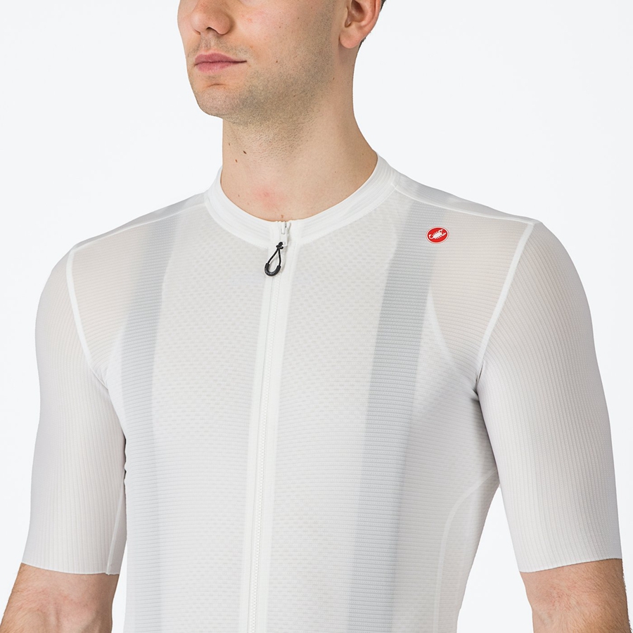 Castelli ESPRESSO Men Jersey White / Dark Grey | 81CRGPDYB