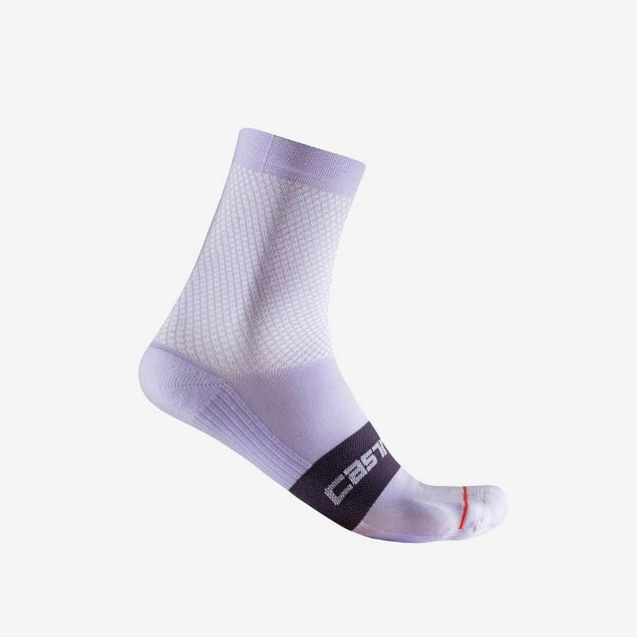 Castelli ESPRESSO W 12 Women Socks Purple | 04JCPWGEU