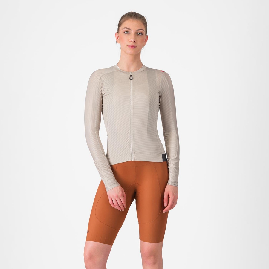 Castelli ESPRESSO W DT Women Bib Shorts Beige | 90EGHVOPM