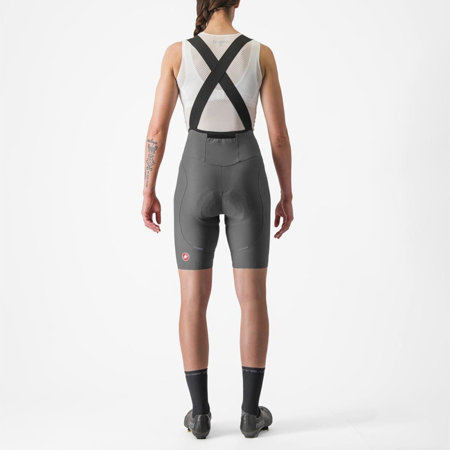 Castelli ESPRESSO W DT Women Bib Shorts Grey | 93ZKYTSFL