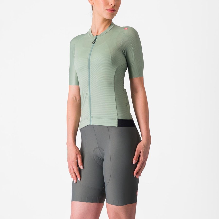 Castelli ESPRESSO W Women Jersey Green / Deep Green | 50DNAHJTB