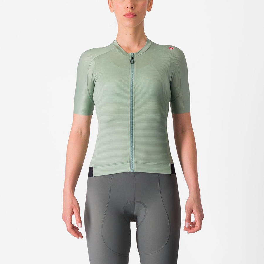 Castelli ESPRESSO W Women Jersey Green / Deep Green | 50DNAHJTB