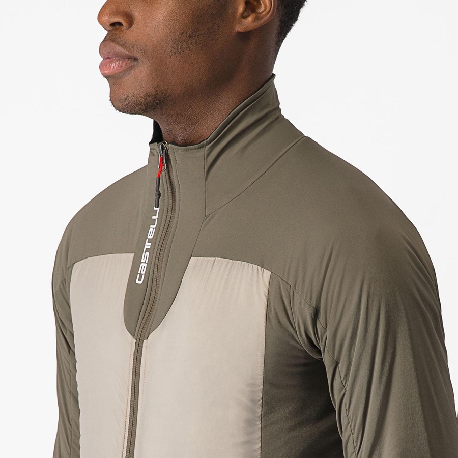 Castelli FLY THERMAL Men Jackets Green | 05QKFXRLW