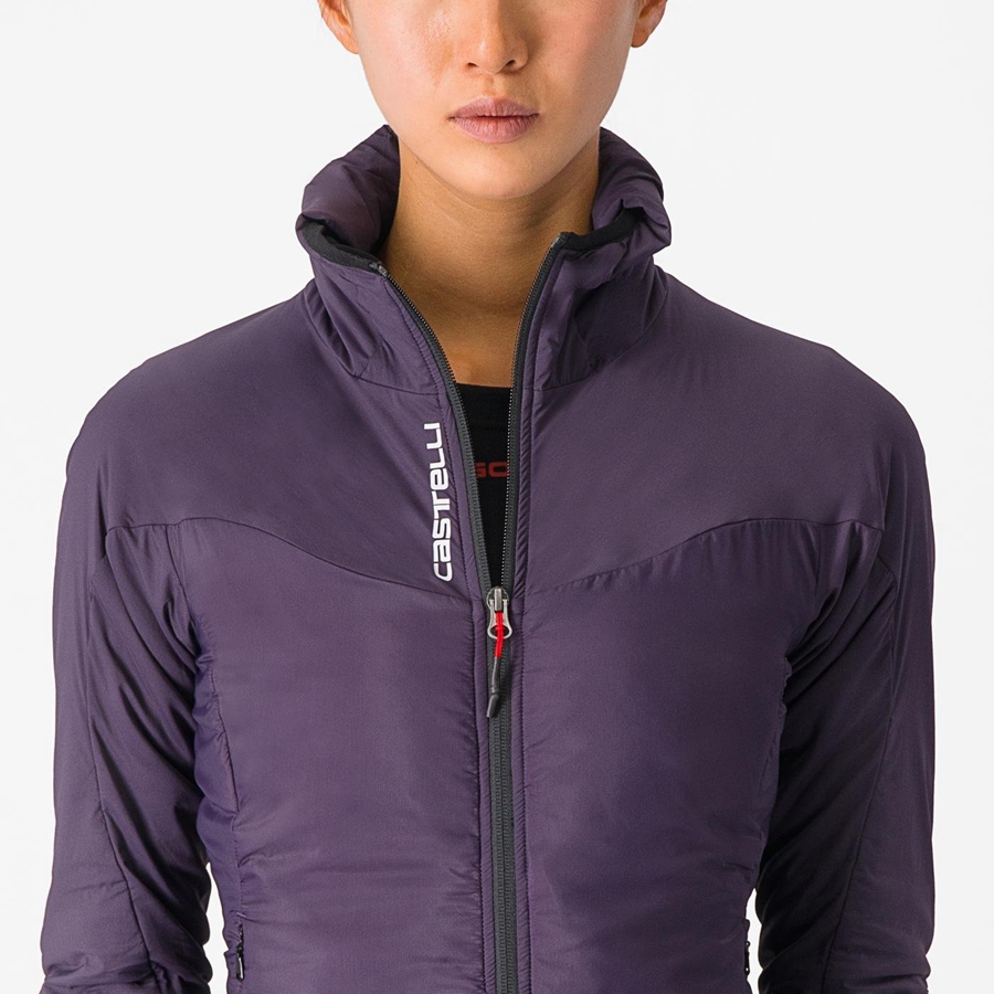 Castelli FLY THERMAL W Women Jackets Purple | 96KQYTLUJ