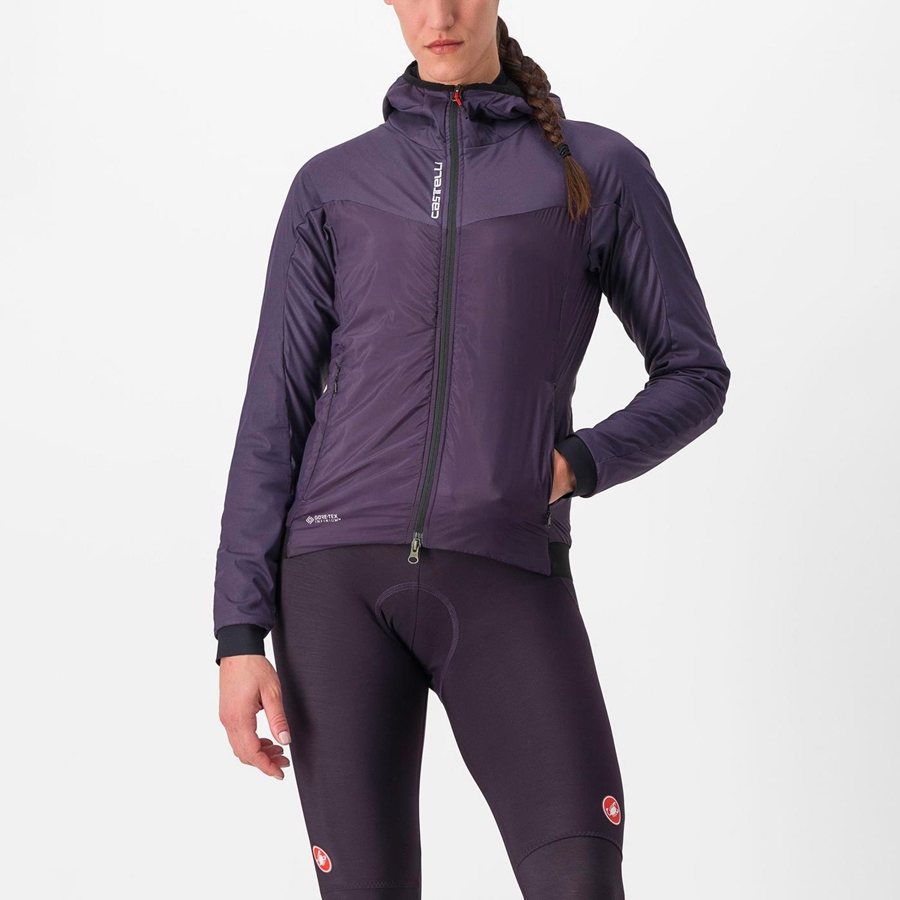 Castelli FLY THERMAL W Women Jackets Purple | 96KQYTLUJ