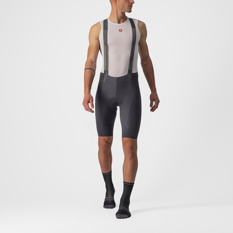 Castelli FREE AERO RC Men Bib Shorts Dark Grey | 27XYSFZUE