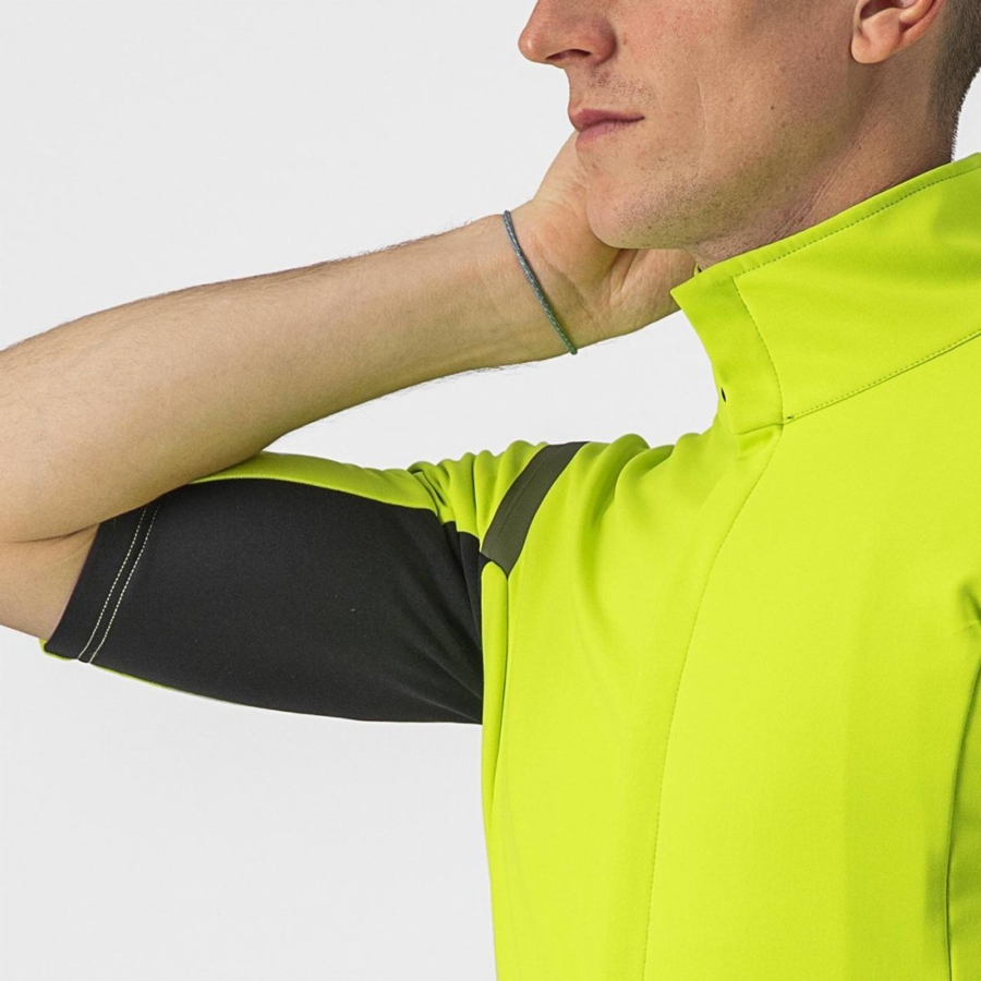 Castelli GABBA RoS 2 Men Jackets Light Green / Dark Grey | 05DRAJFBS