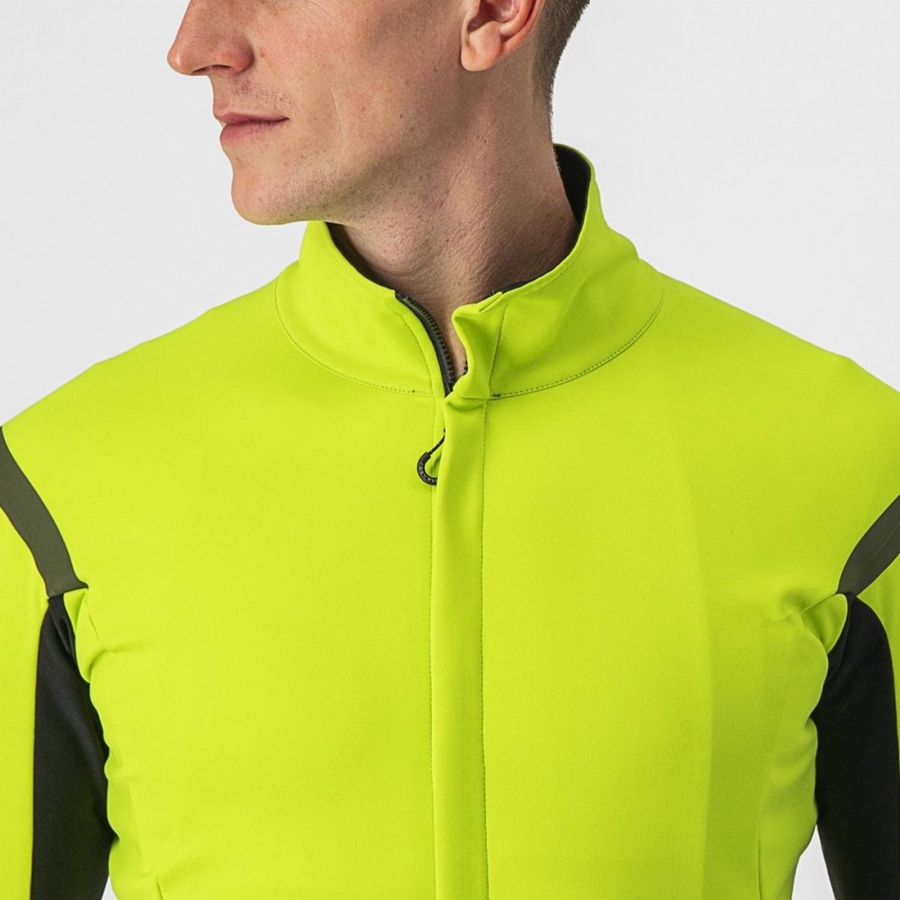 Castelli GABBA RoS 2 Men Jackets Light Green / Dark Grey | 05DRAJFBS