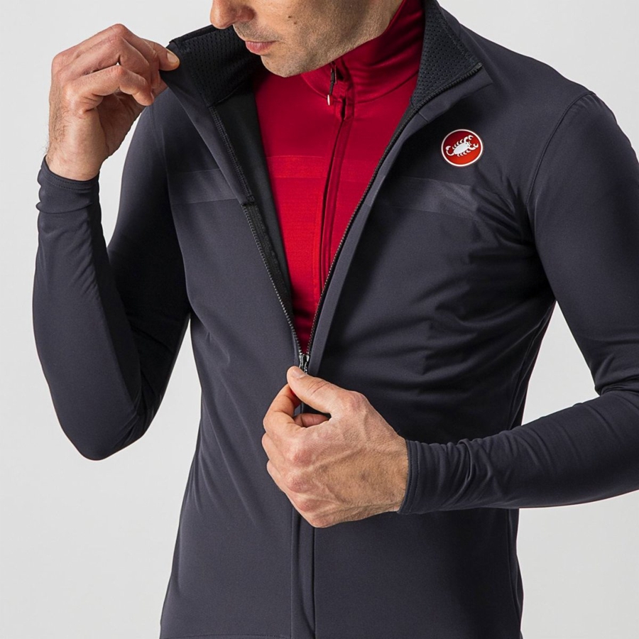 Castelli GOCCIA Men Protection Dark Grey | 57CLFKYNM