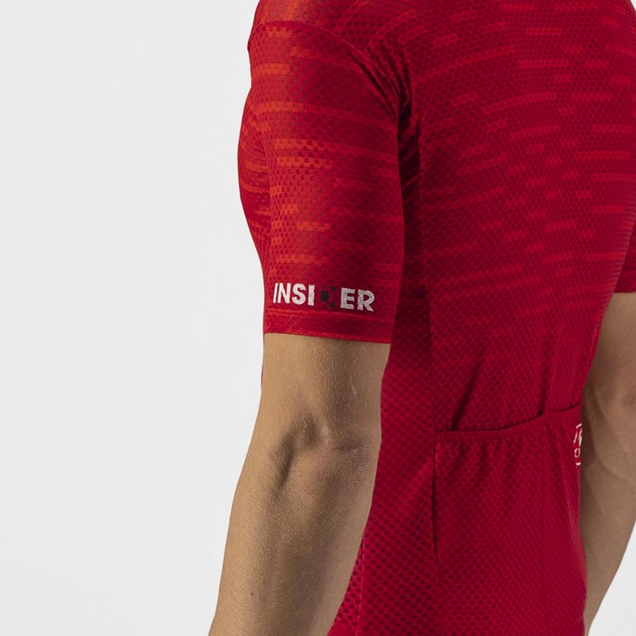 Castelli INSIDER Men Jersey Dark Red | 29MEHSGVI