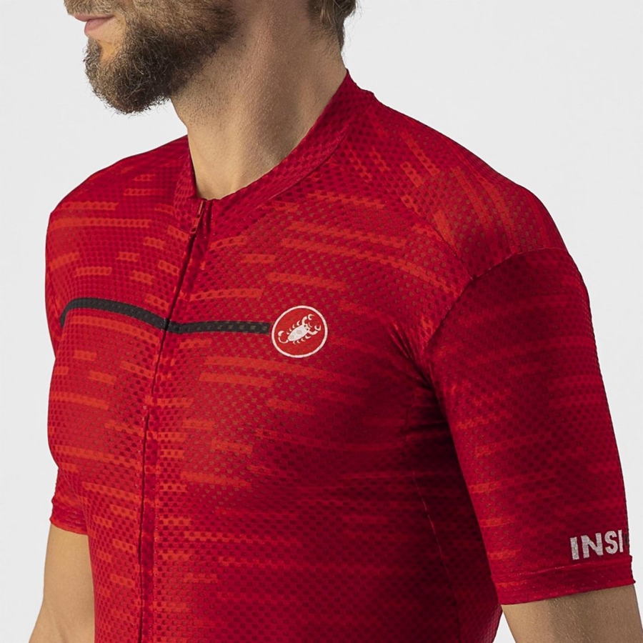 Castelli INSIDER Men Jersey Dark Red | 29MEHSGVI