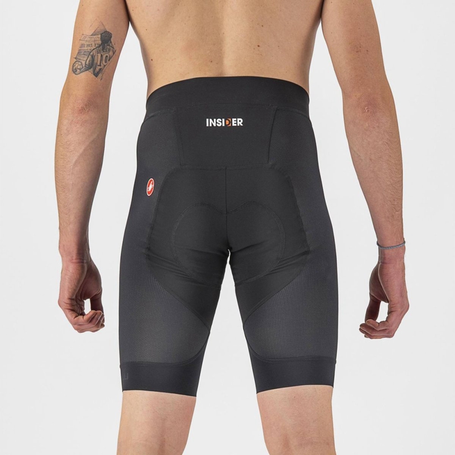 Castelli INSIDER Men Shorts Black | 03WZLPJMY