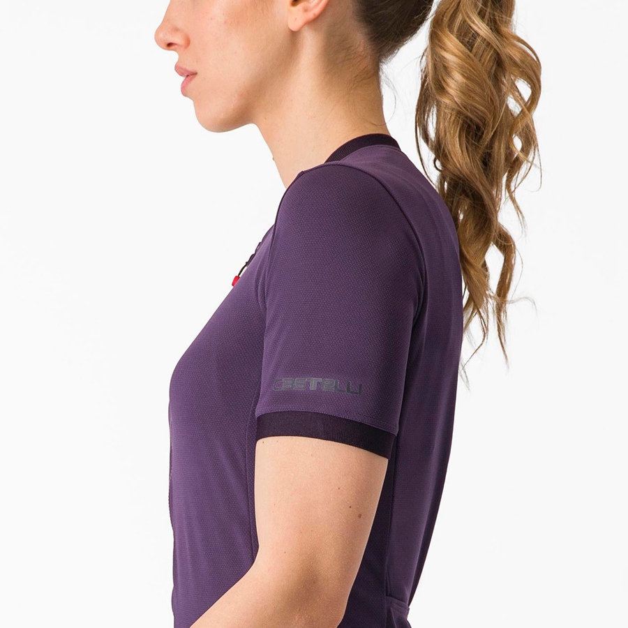 Castelli LIBERA Women Jersey Purple | 86XNLWDTY