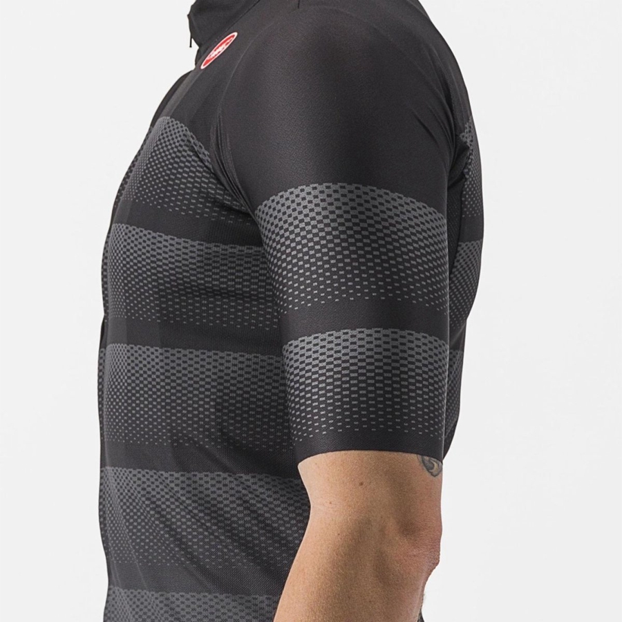 Castelli LIVELLI Men Jersey Black | 80WQZVKUA