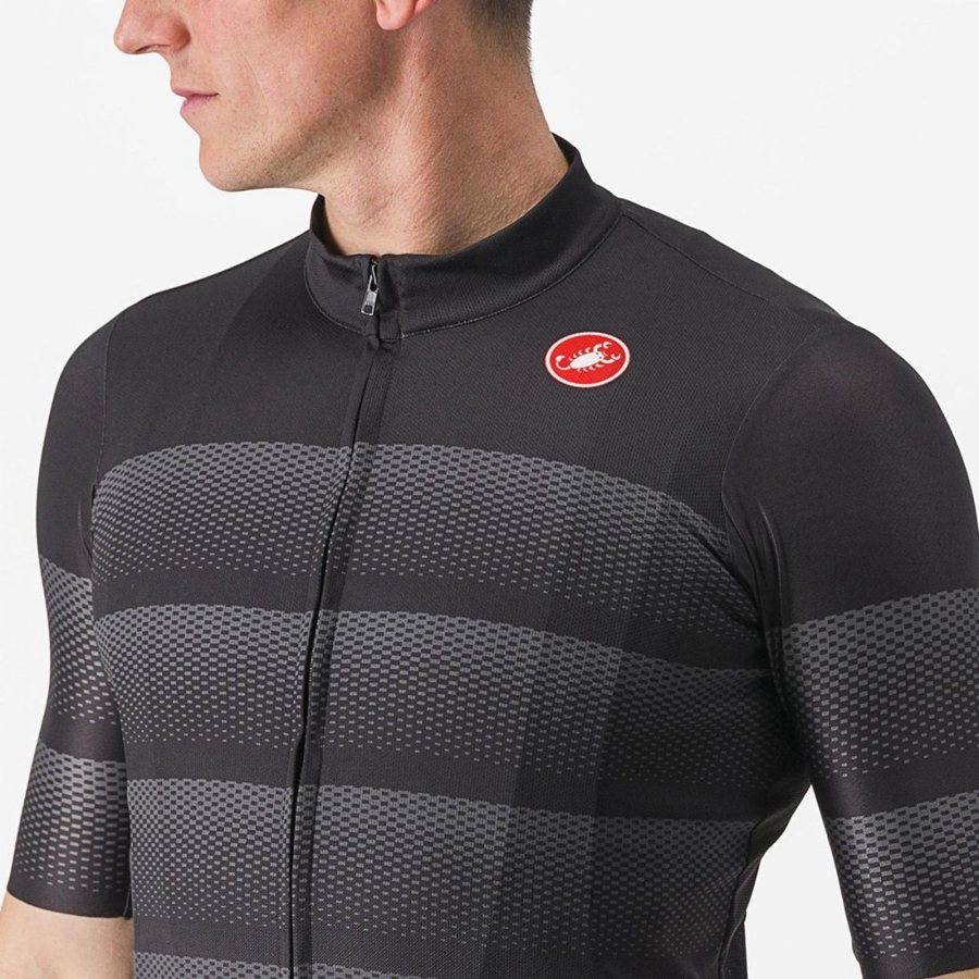 Castelli LIVELLI Men Jersey Black | 80WQZVKUA