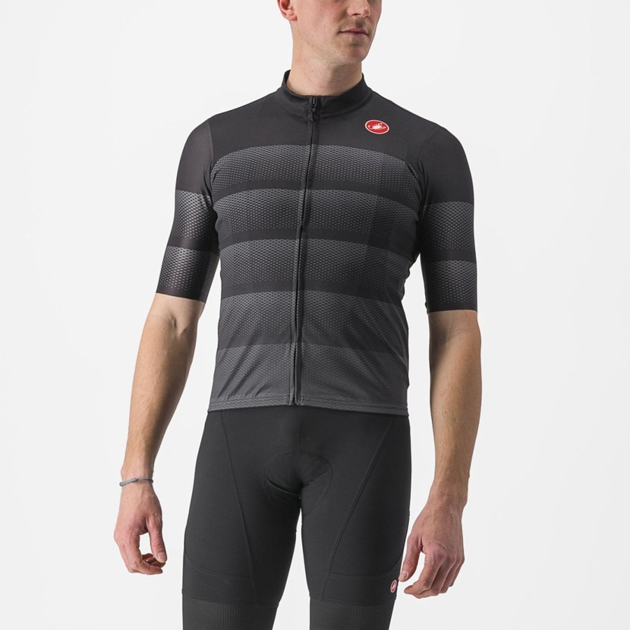 Castelli LIVELLI Men Jersey Black | 80WQZVKUA