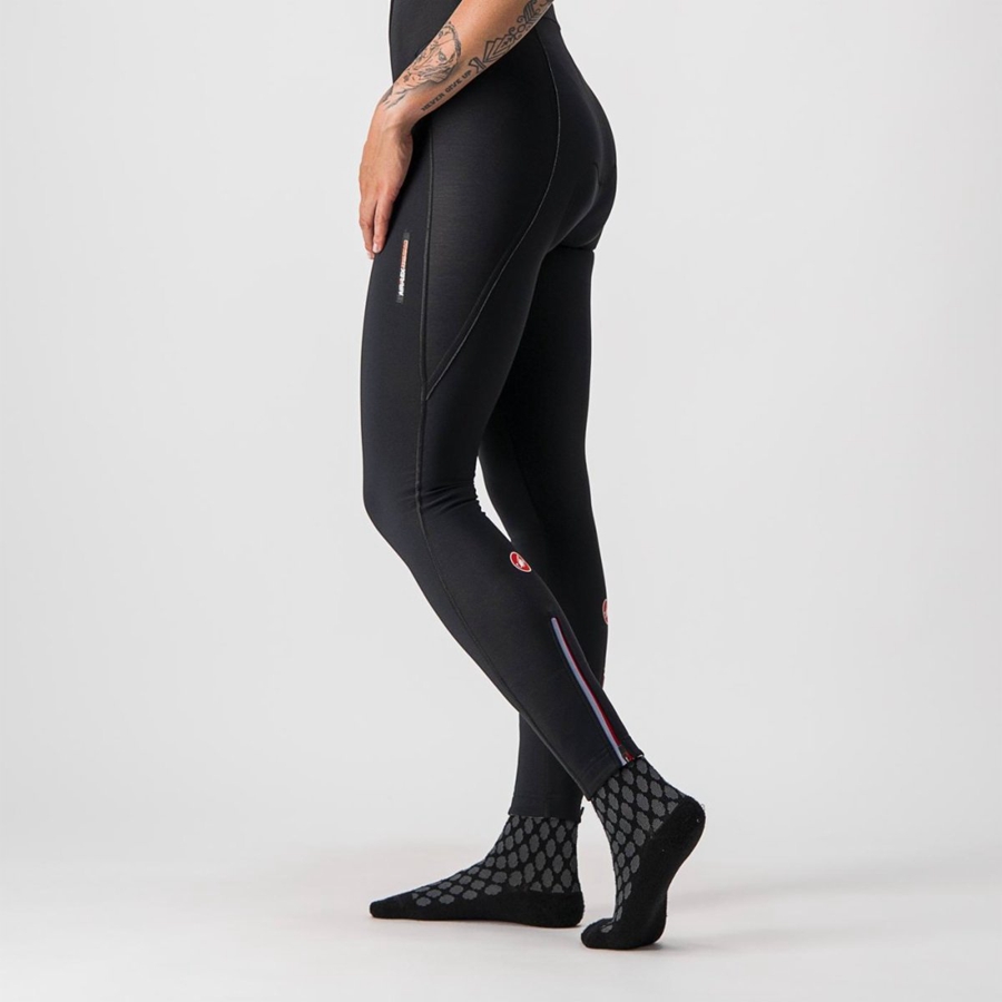 Castelli MENO WIND W Women Bib Tights Black | 45RFWSQYA