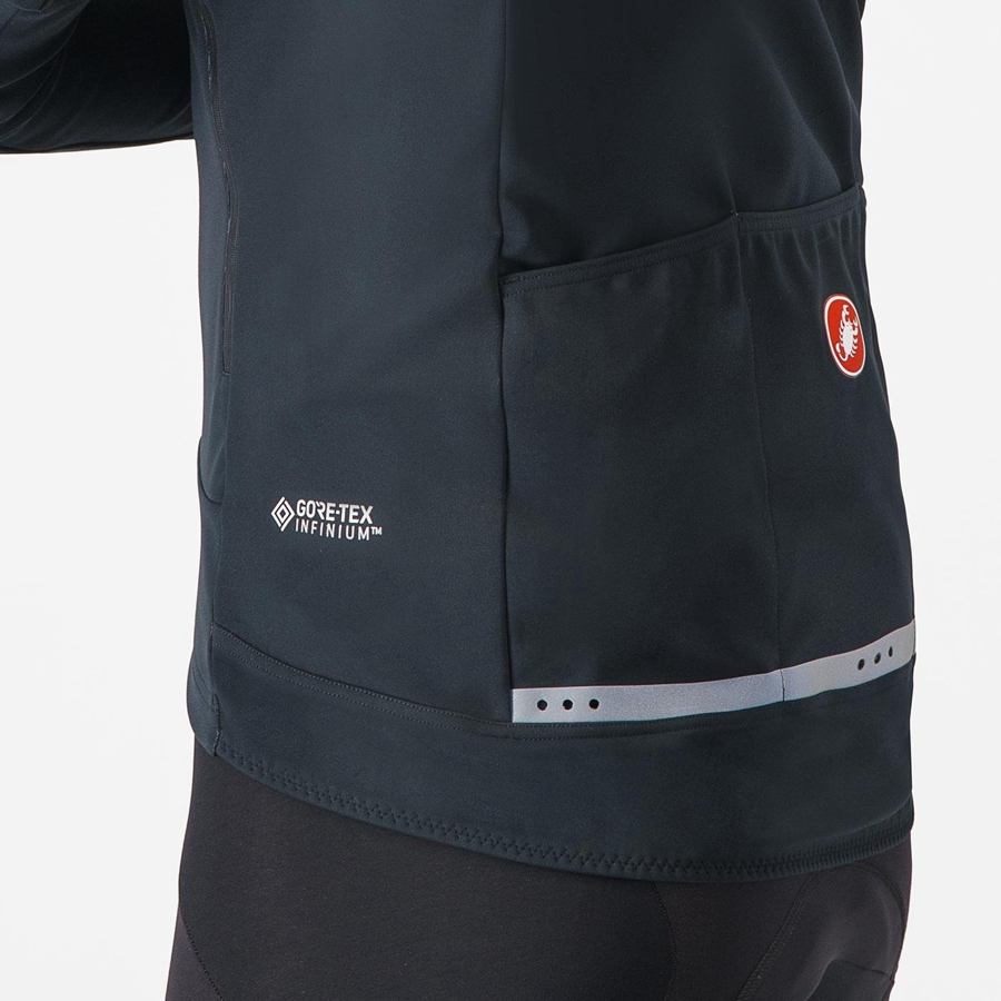 Castelli PERFETTO RoS 2 CONVERTIBLE Men Jackets Black / Black | 17IGYDRBK