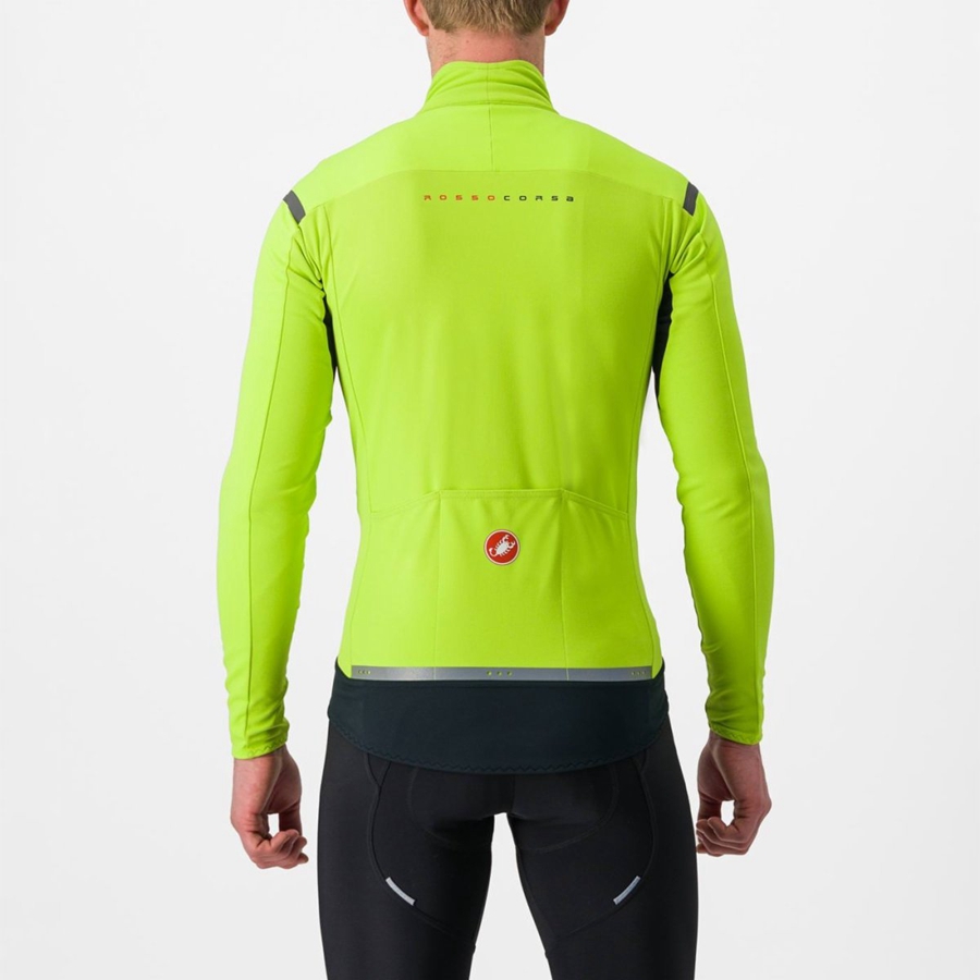 Castelli PERFETTO RoS 2 Men Jackets Light Green / Dark Grey | 75ZYTIGFX