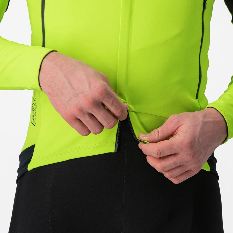 Castelli PERFETTO RoS 2 Men Jackets Light Green / Dark Grey | 75ZYTIGFX