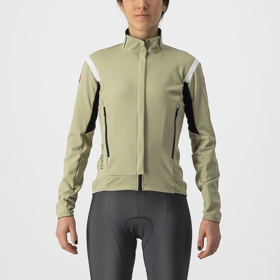 Castelli PERFETTO RoS 2 W Women Jackets Green | 35HIOUMRZ