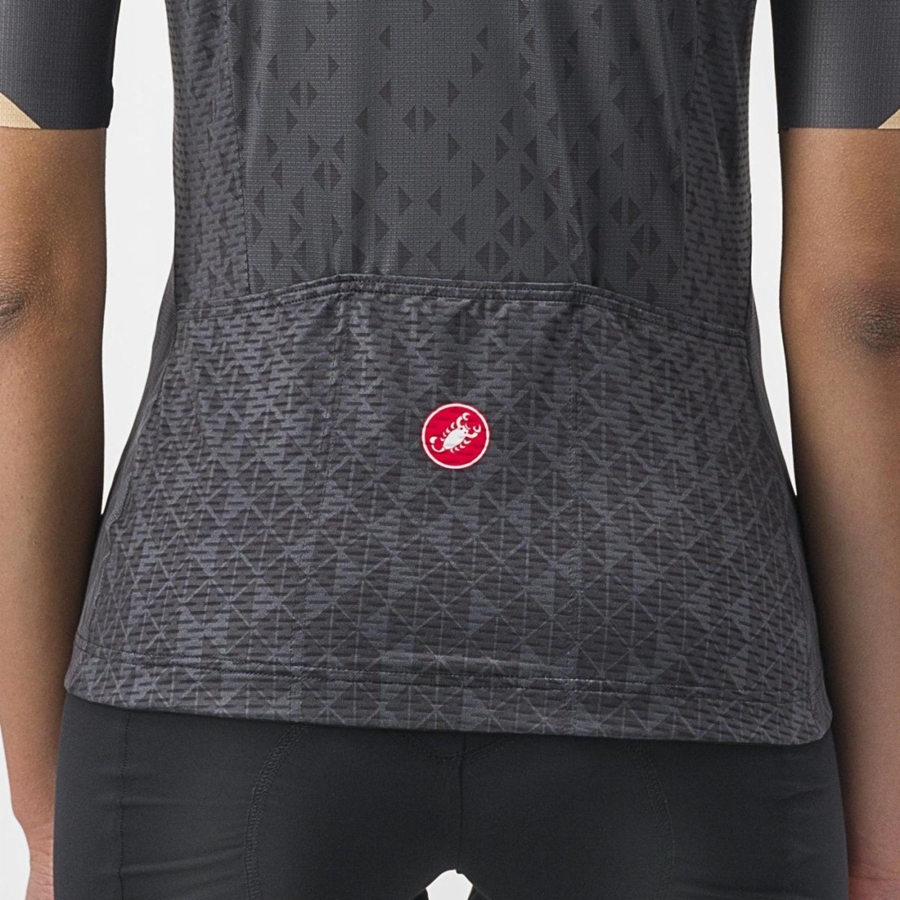 Castelli PEZZI Women Jersey Dark Grey | 42BRXSENP