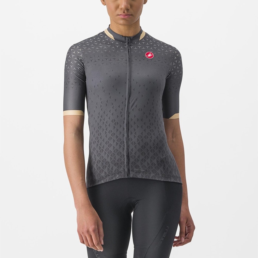 Castelli PEZZI Women Jersey Dark Grey | 42BRXSENP