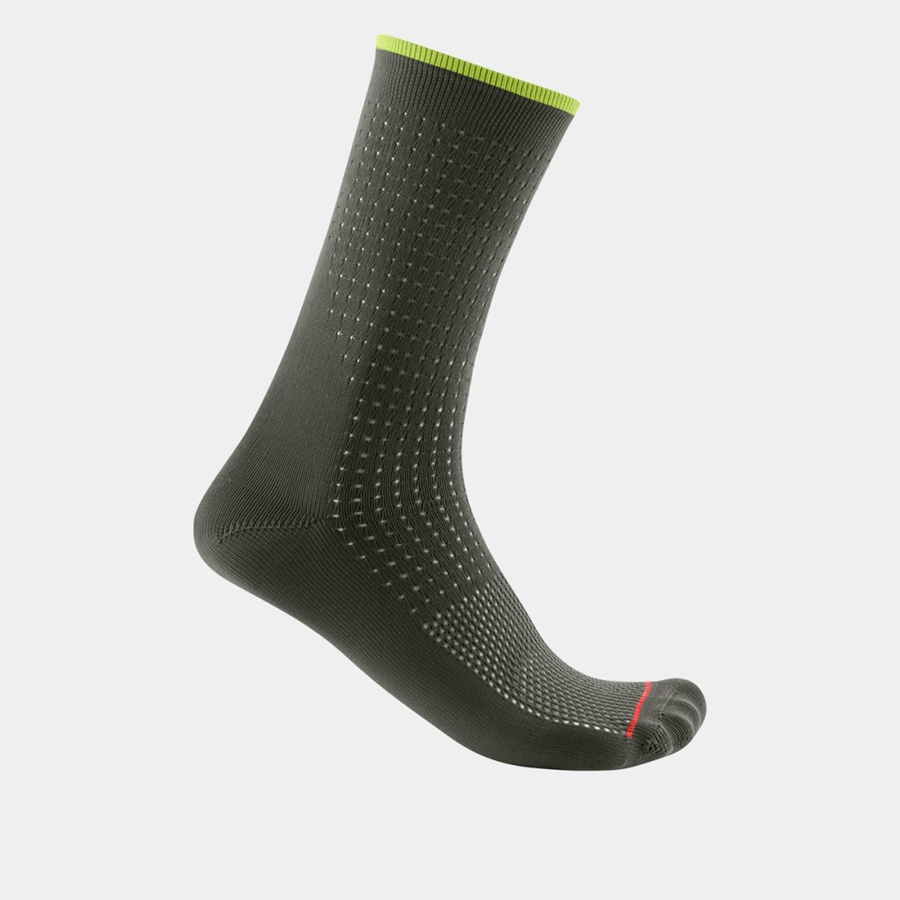 Castelli PREMIO 18 Men Socks Deep Green | 04THVQZGC