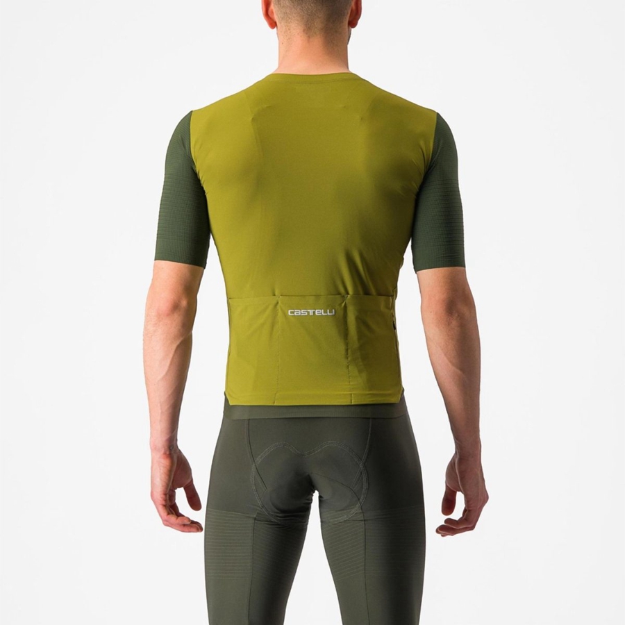 Castelli PREMIO Men Jersey Green / Deep Green | 46GZOPBIU