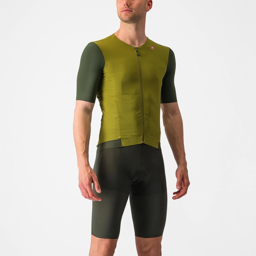 Castelli PREMIO Men Jersey Green / Deep Green | 46GZOPBIU