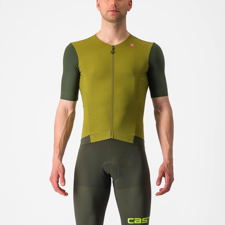 Castelli PREMIO Men Jersey Green / Deep Green | 46GZOPBIU