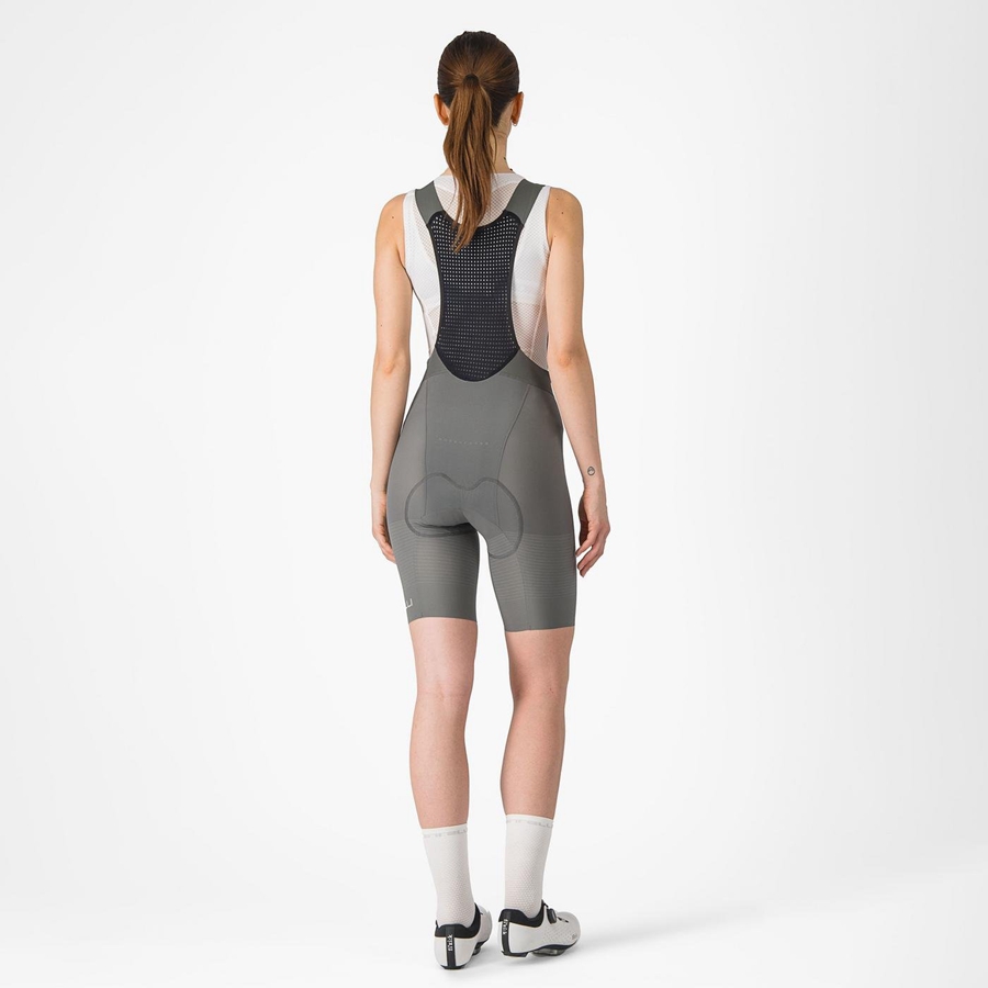 Castelli PREMIO W Women Bib Shorts Grey | 64YFSOQUE