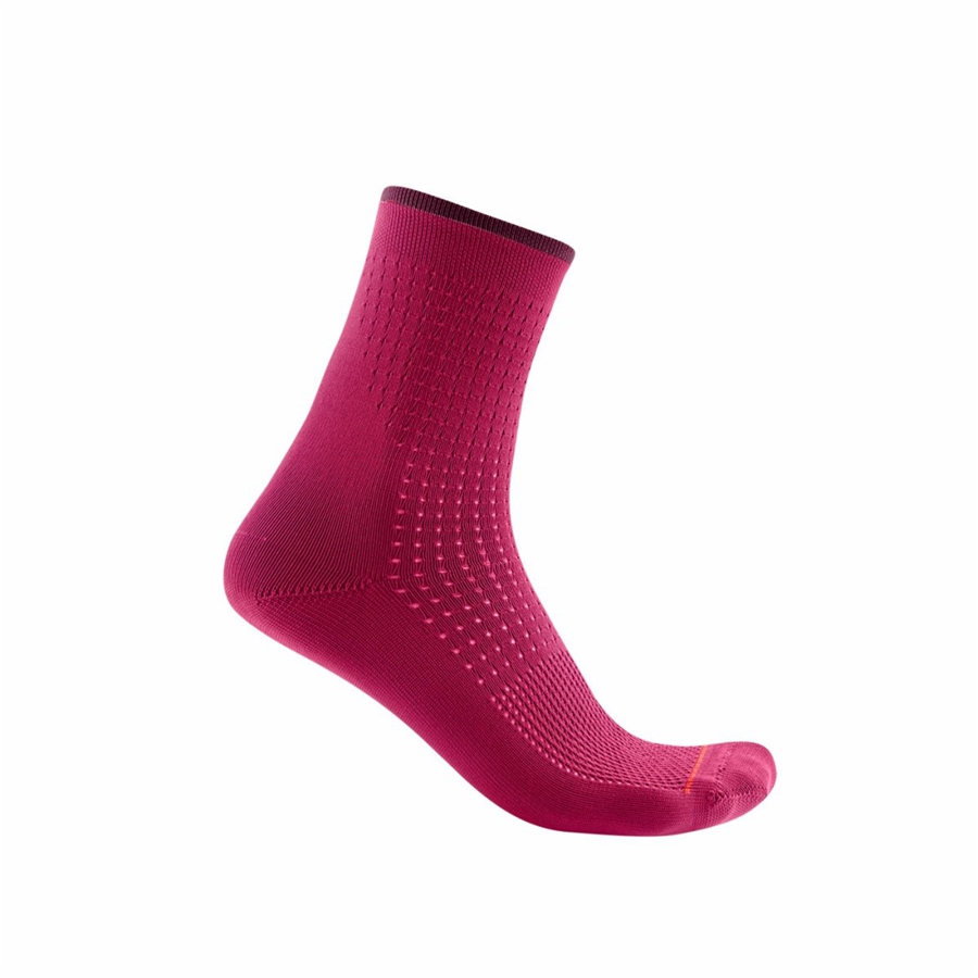 Castelli PREMIO W Women Socks Red | 90QOIGDHX