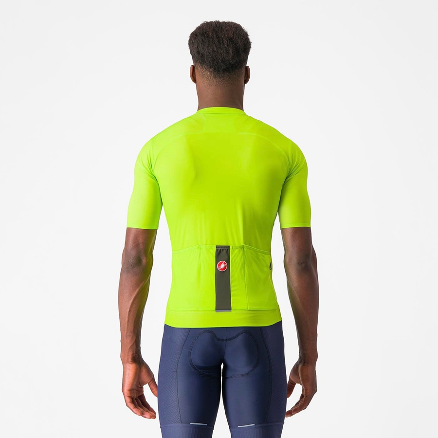 Castelli PROLOGO LITE Men Jersey Light Green / Deep Green | 52TEVYWKM