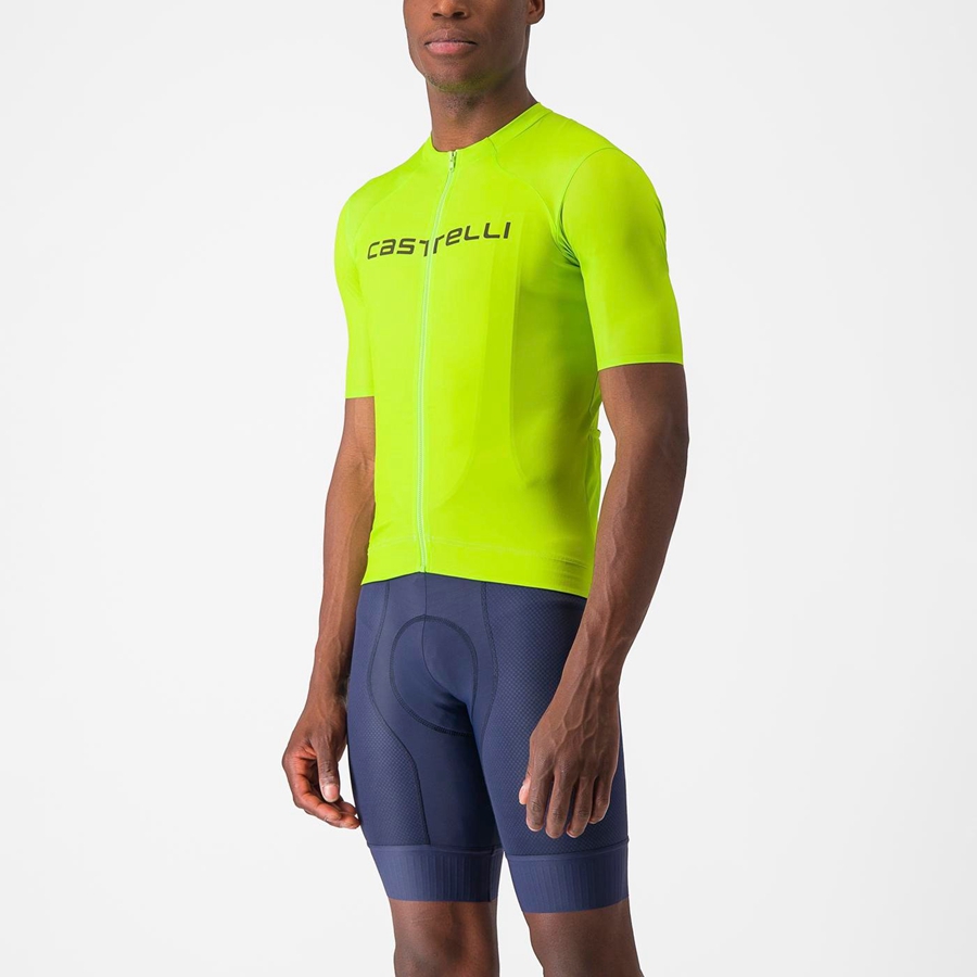 Castelli PROLOGO LITE Men Jersey Light Green / Deep Green | 52TEVYWKM