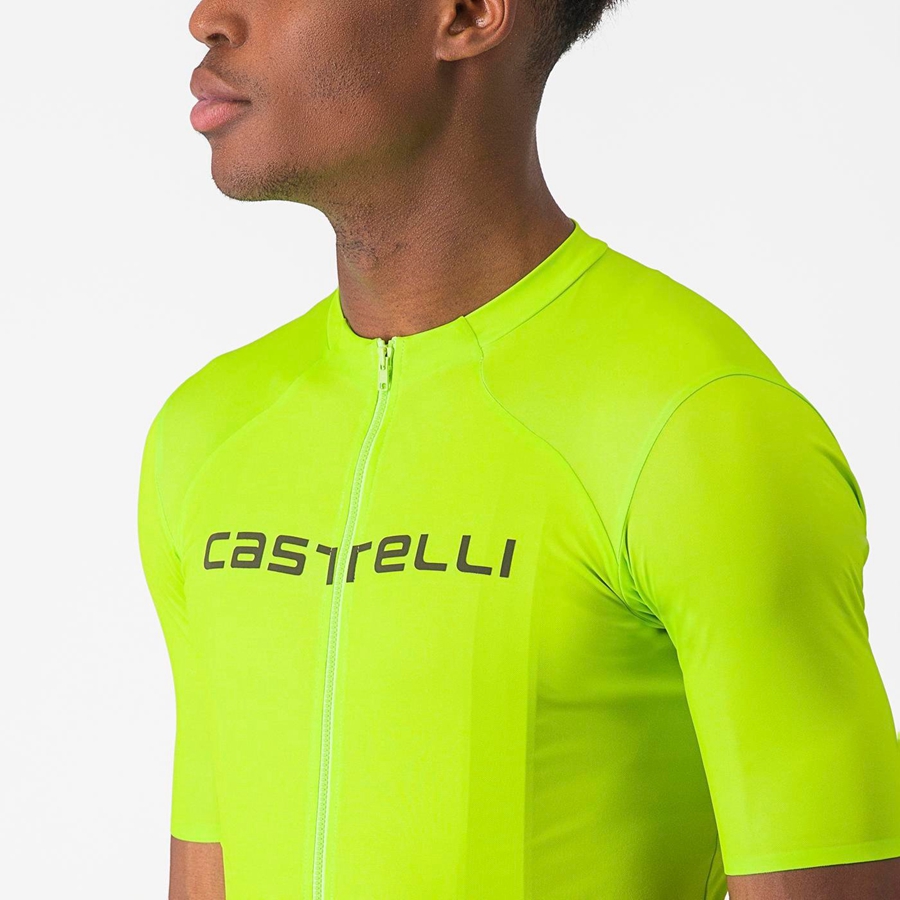 Castelli PROLOGO LITE Men Jersey Light Green / Deep Green | 52TEVYWKM