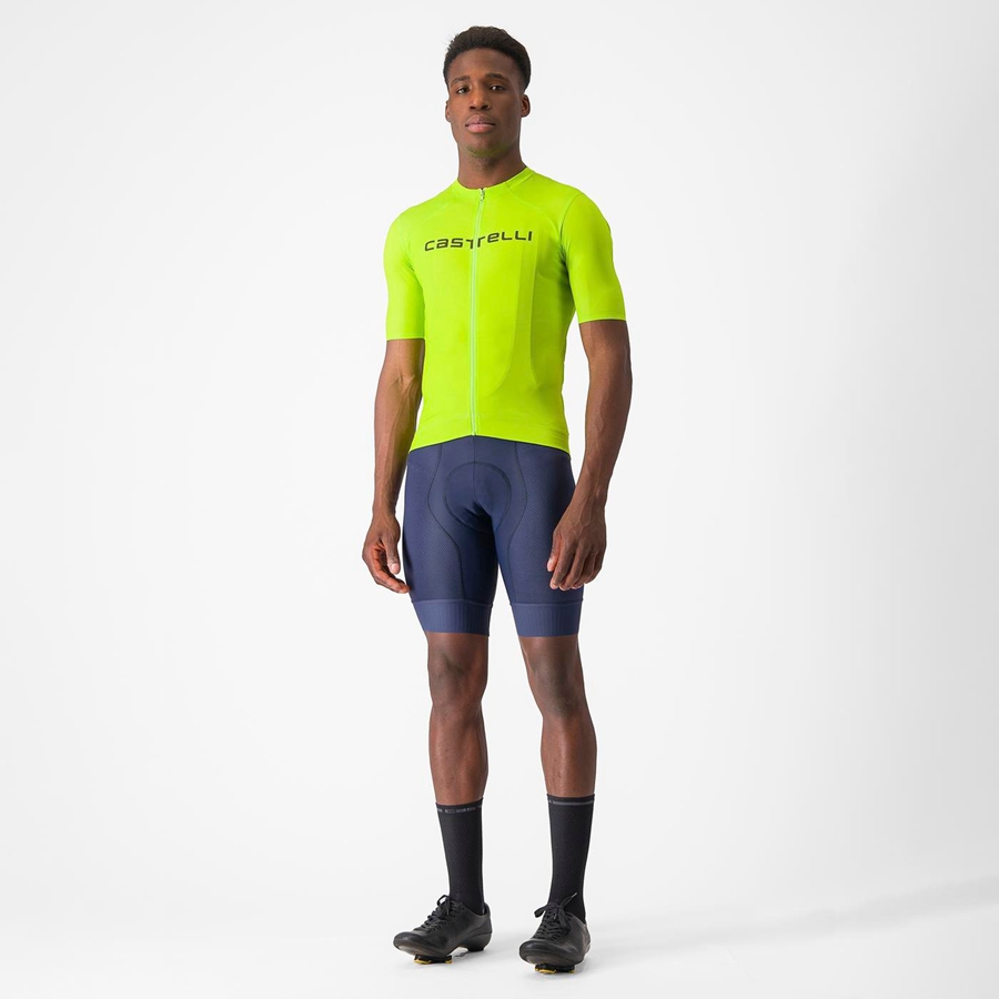 Castelli PROLOGO LITE Men Jersey Light Green / Deep Green | 52TEVYWKM