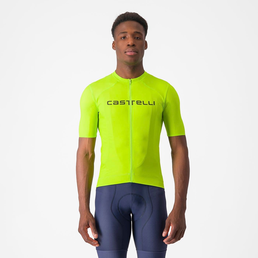 Castelli PROLOGO LITE Men Jersey Light Green / Deep Green | 52TEVYWKM